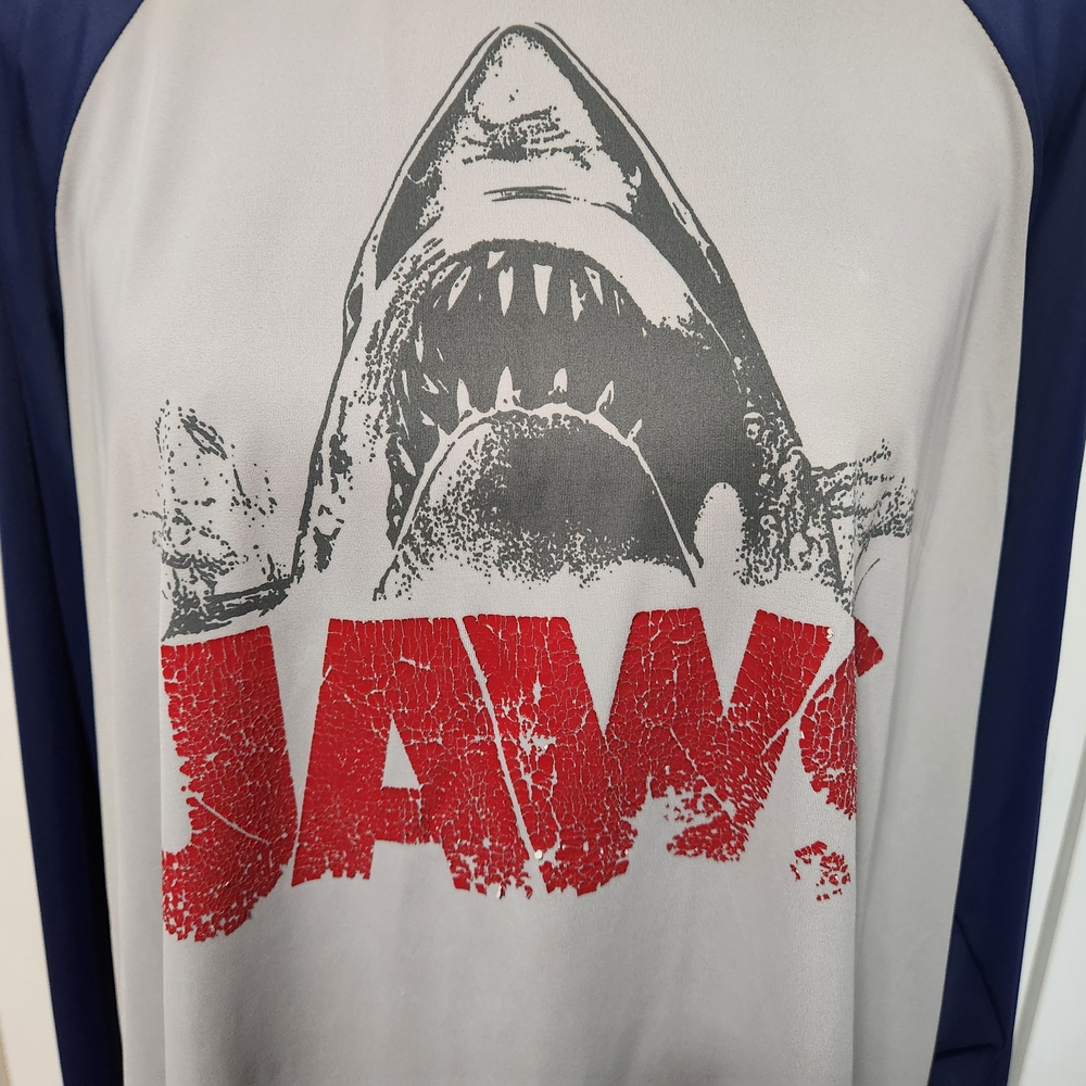 Torrid Gray and Red Jaws Swim Coverup